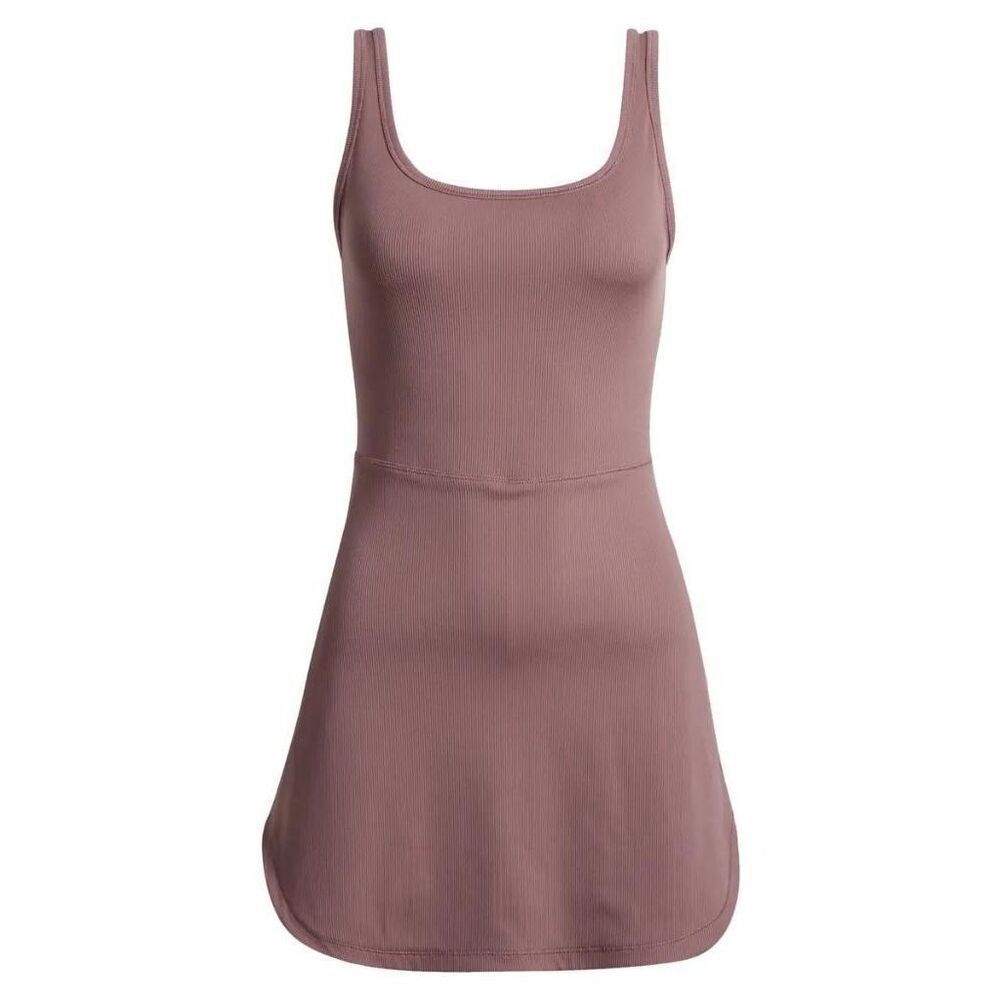18. Nike MAUVE NWT Dri-FIT One Scoop Neck Ribbed Dress Romper - Picture 8 of 10